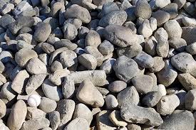 Buying pea gravel and river rocks River Rock 3 To 5 Stones Saunders Landscape Supply