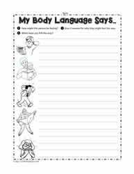 Body Language Worksheet Language Worksheets Body Language Social Skills