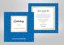 Moderne Geburtstagseinladung Mit Goldenen Sternen Einladungen Geburtstagseinladungen Einladungskarten