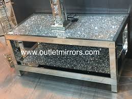 Diamond Crush Crystal Nest Of 3 Tables Item In Stock In 2020 Mirrored Coffee Tables Mirrored Furniture Glitter Furniture