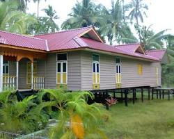 Gambar Rumah Melayu Atap Limas Potong