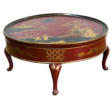 Antique coffee tables by period. Round Chinese Chinoiserie Coffee Table At 1stdibs