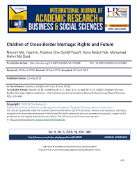 Dimaklumkan, jabatan agama islam selangor (jais) kini sedang berlangsung program audit dalam remote audit bagi kaedah pelaksanaan majlis akad nikah di negeri selangor sepanjang perintah. Pdf Children Of Cross Border Marriage Rights And Future