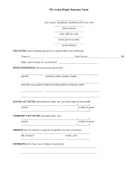 Resume Templates You Can Fill In Resume Resumetemplates Templates Student Resume Template Free Printable Resume Templates Free Printable Resume