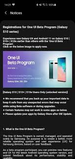 The galaxy s10 series, along with samsung's 2020 foldables, was supposed to get the beta earlier this month, but high battery drain in don't forget that beta software can have many quirks and bugs, and if your galaxy s10e, s10, or s10+ is your only phone, you might want to wait for the stable android 11. Android 11 Update With One Ui 3 0 Beta Released For Galaxy S10 And S10 Phonearena