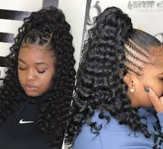 Feed In Braids With Extended Ponytail Google Search Feed In Braid Extended Ponytail Hair Styles