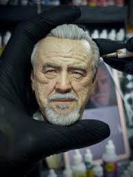 WIP Tulsa King 1/3 scale bust Model Sid Naique 3d printed in resin Painted  with acrylics Instagram @arturmonteiro_rj