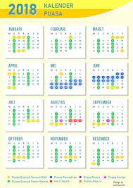 Kalendar islam 2021 terdiri daripada 12 bulan yang menyerupai kalendar gregori. Kalender Puasa Sunnah Kalender Agama Pengetahuan