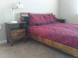 Tarva Bedside Tables Stained To Match Bed In Previous Post Ikea