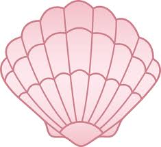 Watercolor pearl clam shell design. Seashell Shell Clip Art Black And White Sea Shell Clipart Shells Clipartix