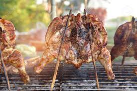 Charcoal and wood briquettes easily absorb and hold moisture, so keep them in a dry place when not using. Grilled Chicken From Charcoal Grill On Holiday Stock Photo Picture And Royalty Free Image Image 93852591