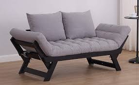 Plush Adjustable Sofa Bed Grey Sofa Bed Sofa Bed Chaise Lounge Furniture