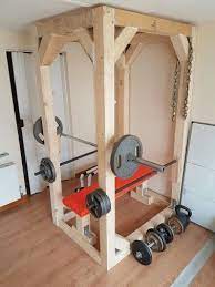 Diy Squat Bench Rack Home Gym Design Home Made Gym At Home Gym