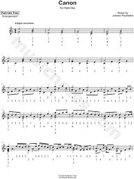 The most common kalimba music notes material is cotton. Kalimba Tree Pachelbel S Canon Sheet Music In C Major Download Print Sku Mn0212692