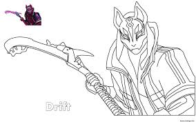 Coloriage Drift Ultimate Fortnite Dessin Fortnite A Imprimer