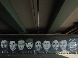 Undergroundshop graffiti, san borja, lima, peru. Graffitikunstwerk An Der Friedensbrucke Erinnert An Die Opfer Von Hanau