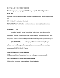 Kemajuan sains dan teknologi lebih banyak mendatangkan keburukan daripada kebaikan. Latihan Karangan 2 Exa 11 Nov 2020 Converted Flip Ebook Pages 1 3 Anyflip Anyflip