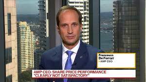 Francesco de ferrari, incoming amp chief executive officer, commented: Amp Ceo Francesco De Ferrari On Share Price Dividend Challenges Strategy Bloomberg