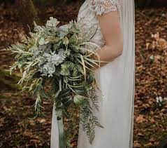 Because those are another really cool alternative to flowers for a wedding, especially if you're doing a beach ceremony. Ornaments Eucalyptus And Doorknobs 13 Stunning Unusual Wedding Bouquets Offbeat Bride