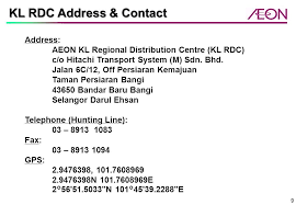 At vantec hitachi transport system (usa), inc. Aeon Kl Rdc Supplier Briefing Ppt Video Online Download
