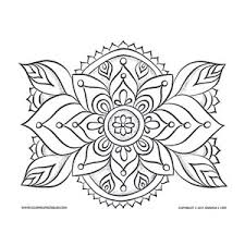 There are 12 completely new coloring pages and an extra gift every month. Leafy Mandala Design
