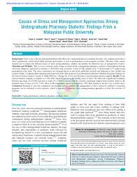 The first cause of stress among university students is a lot of assignments. Pdf Causes Of Stress And Management Approaches Among Undergraduate Pharmacy Students Findings From A Malaysian Public University Peter B James Phd Academia Edu