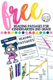 Reading Passages Free In 2020 Free Reading Passages Teaching First Grade Kindergarten Reading