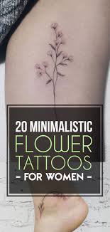Well, flowers are far more meaningful than they seem. 20 Minimalistic Flower Tattoos For Women Tattooblend