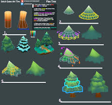 quick game art tips pine tree minions art on patreon minions art game art environment game art