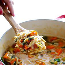 Italian Orzo Spinach Soup Recipe Yummly Recipe Vegan Soup Recipes Italian Orzo Spinach Soup Spinach Soup Recipe
