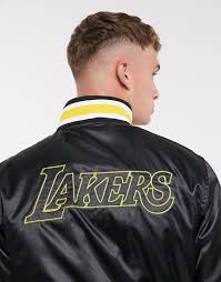 All the best los angeles lakers champs gear and lakers finals championship hats are at the lids lakers store. Nike Basketball La Lakers Nba Courtside Reversible Satin Coach Jacket In Black Asos