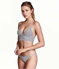 Black And White Striped Bathing Suit Bottoms Striped Bikini H M Swim Bikinis Swimwear Bikini Bottoms