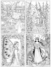 More Images From The World Of Fairies Coloring Book For Adults By Ruth Sanderson Fairy Coloring Pages Detailed Coloring Pages Fairy Coloring Book
