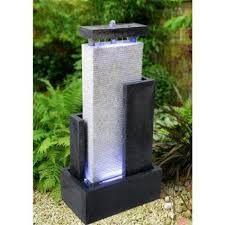 Zen Light Scpm2c Mura Fontaine Mur D Eau Blanc Noir 46 X 27 X 90 Cm Amazon Fr Cuisine Maison Garden Water Fountains Water Fountain Indoor Water Fountains