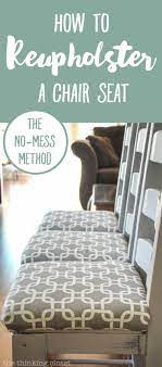 Then, remove the original fabric from the cushion by removing the staples (image 2). How To Reupholster A Chair Seat The No Mess Method The Thinking Closet