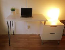 Vika Home 101 Ikea Desk Hack Hairpin Leg Desk Ikea Desk