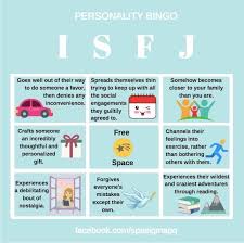 Isfj Bingo Isfj Personality Isfj Mbti Personality