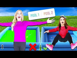 Dont Trust Fall Into The Wrong Mystery Pool Challenge Game Master Is Missing You Decide Youtube Game Master Eh Bee Family Boys Vs Girls
