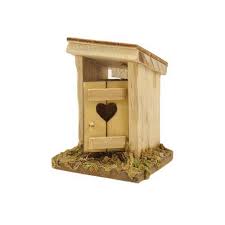 Basteln sie mit kastanien lustige figuren. Miniatur Toilettenhauschen 6 Cm