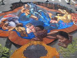 Most, but not all festivals serve to provide entertainment to the participants, so they tend to be complemented with. Sidewalk Chalk Drawings 3d Pavement Art And Anamorphic Street Painting Art Is Fun