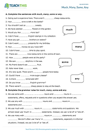 Online and printable quantifiers exercises. Quantifiers Esl Activities Games Worksheets