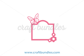 Download Simple Butterfly Frame Svg Cut File Craftbundles 3D SVG Files Ideas | SVG, Paper Crafts, SVG File