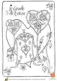 Ajoutez des lignes qui serviront de guides pour le corps d'alice. Coloriage Walt Disney Alice Garde Carte Peintre