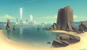 Qr Coast Environment By Talros On Deviantart Concept Art World Landscape Concept Concept Art