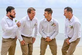 Fiji Wedding Groomsmen Bridal Party Groomsmen Wedding Groomsmen Beige Wedding