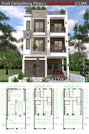 Home Design Plan 7x10m With 6 Bedrooms House Arch Design Home Building Design Home Design Plan
