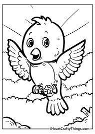 For boys and girls, kids and adults, teenagers … Unique Bird Coloring Pages