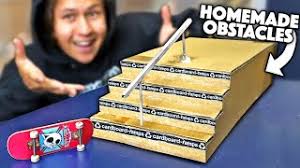 Ring finger on the kicktail, middle finger about the middle of the deck, and index finger on the fron bolts of the deck. D I Y Cardboard Fingerboard Obstacles Youtube