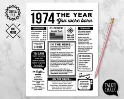 Zoe samuel 6 min quiz sewing is one of those skills that is deemed to be very. Fun Facts 1974 Etsy