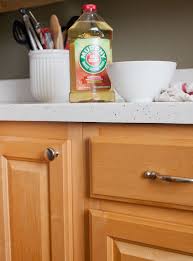 how to clean wood kitchen cabinets (and